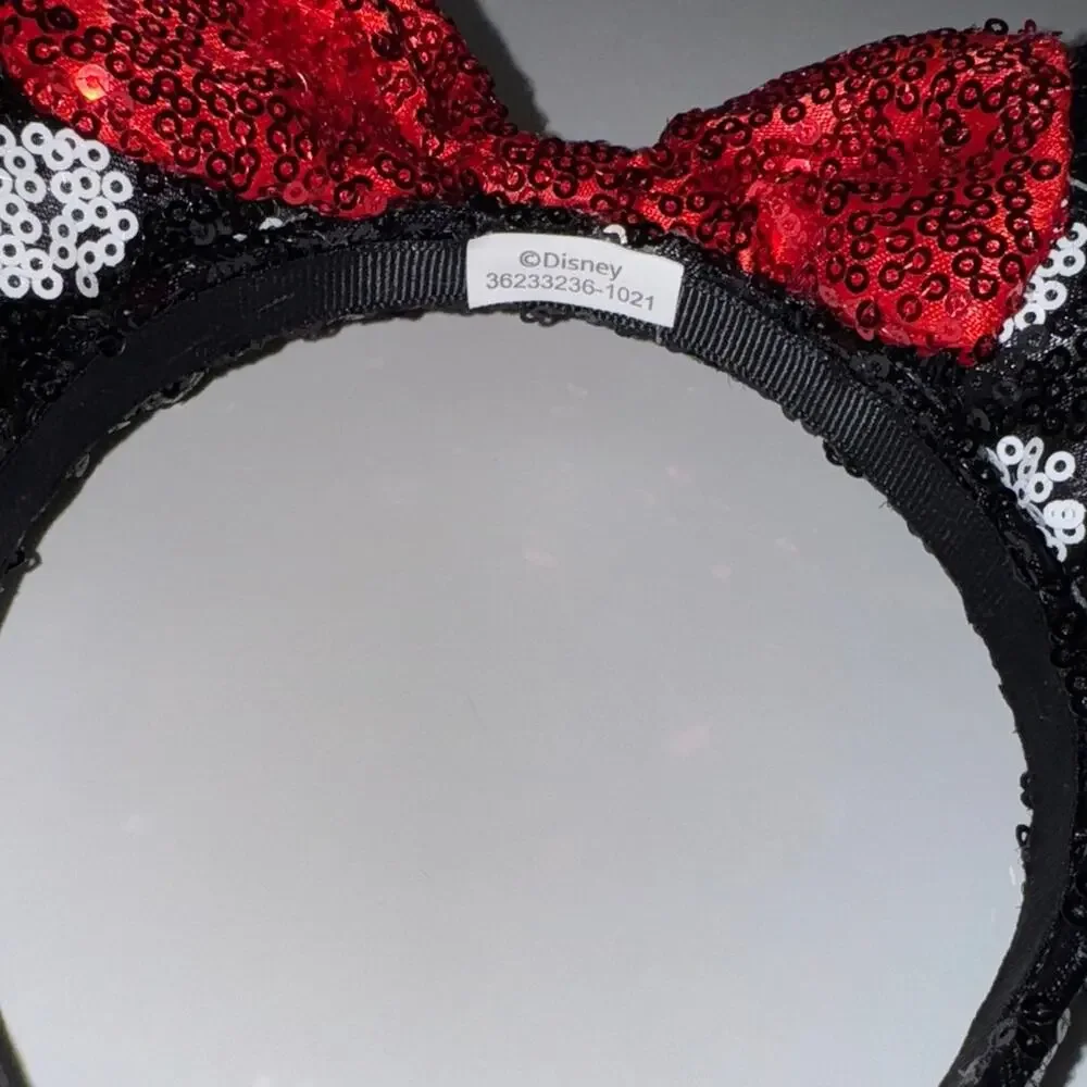 Disney Red and Black Sequin Mouse Ears